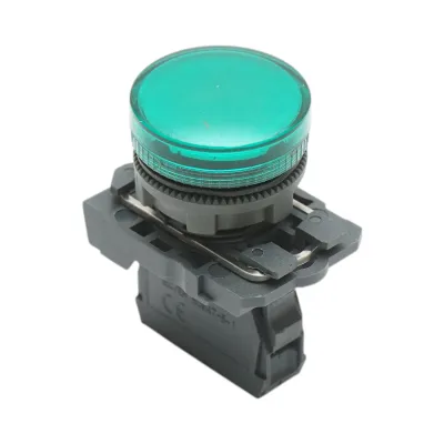 Indicator semnalizare LED verde 220V, 14mA, TB5 Breckner Germany - imagine 3