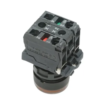 Buton comanda cu revenire si semnalizare LED galben 1NO+1NC, 24V/10A TB5 Breckner Germany - imagine 4
