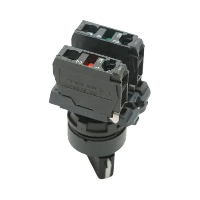 Selector 2 pozitii cu retinere negru 1NO+1NC, 240V/10A, TB5-AJ25 Breckner Germany - imagine 4