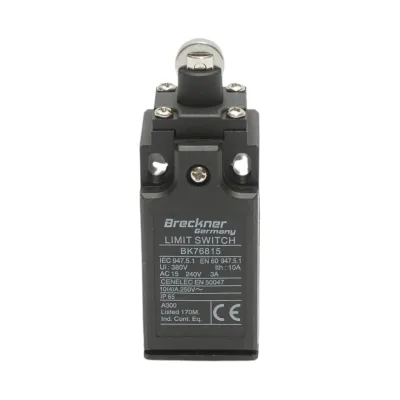 Intrerupator limita cu actuator tip piston si rola orizontala 250V/380V, 10A IP65 Breckner Germany