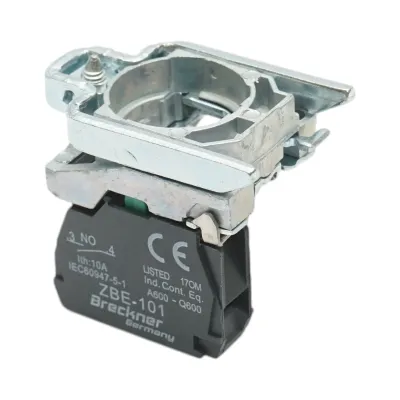 Element bloc contact auxiliar metalic 1NO 240V/10A TB4 Breckner Germany - imagine 3