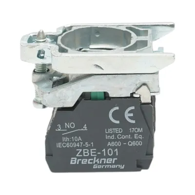 Element bloc contact auxiliar metalic 2NO 240V/10A TB4 Breckner Germany