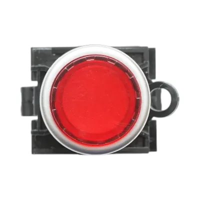Buton comanda iluminat convex LED 24V AC/DC rosu cu revenire 1NO+1NC, 10A/600V AC, 1A/250V DC TA42 Breckner Germany - imagine 3
