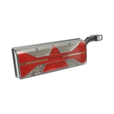 Lampa stop spate dreapta LED remorca 24V, 7 pini ASS2.1+4x2 cu lampi de gabarit, iluminare numar 400x153x88mm - imagine 3