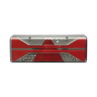 Lampa stop spate dreapta LED camion 24V, 7 pini ASS2.1+4x2 cu iluminare numar 400x153x88mm