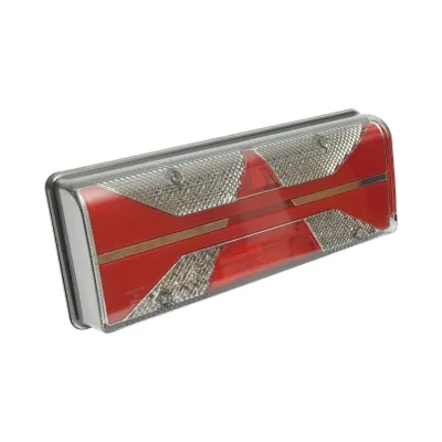 Lampa stop spate dreapta LED camion 24V, 7 pini ASS2.1+4x2 cu iluminare numar, alarma mers inapoi 400x153x88m - imagine 3