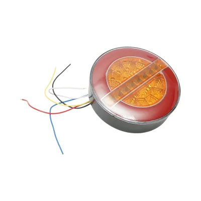 Lampa stop spate rotunda LED 12V/24V universala 140x40mm Breckner Germany - imagine 3