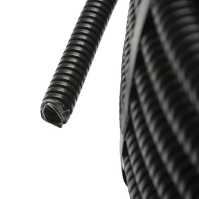 Tub flexibil copex 20mm Gewiss DX15020R fara fir, ignifug din PVC, 750N negru 100m/rola - imagine 3