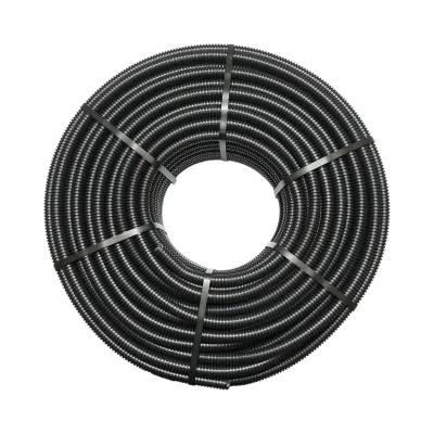 Tub flexibil copex 20mm Gewiss DX15020R fara fir, ignifug din PVC, 750N negru 100m/rola - imagine 2