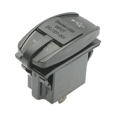 Incarcator priza bricheta auto 12V/24V, 2xUSB 5V/3.1A DC
