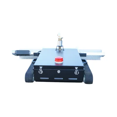 Robot curatare panouri solare fotovoltaice 24V, 380W cu telecomanda, baterie Li-ion 2x26Ah, latime perie 1100mm - imagine 3