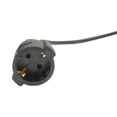 Cablu prelungitor electric 20m, 3x1.5mm H05VV-F, negru cu priza Schuko 16A/250V - imagine 3