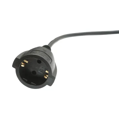Cablu prelungitor electric 30m, 3x1.5mm H05VV-F, negru cu priza Schuko 16A/250V - imagine 3