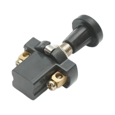 Intrerupator scurt 12V/5A pull switch ON/OFF cu piulita prindere metalica - imagine 4