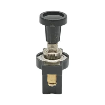 Intrerupator scurt 12V/5A pull switch ON/OFF cu piulita prindere metalica - imagine 2