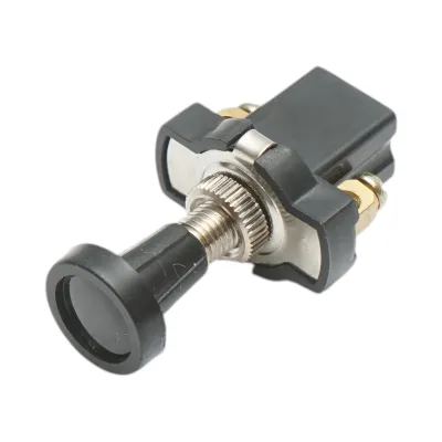 Intrerupator scurt 12V/5A pull switch ON/OFF cu piulita prindere metalica - imagine 3