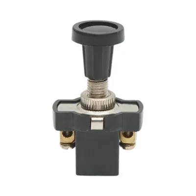 Intrerupator scurt 12V/5A pull switch ON/OFF cu piulita prindere metalica