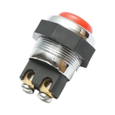 Buton pornire 12V/10A–24V/5A rosu cu 2 pini universal - imagine 3