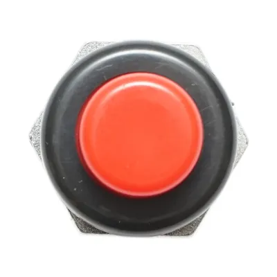 Buton pornire 12V/10A–24V/5A rosu cu 2 pini universal - imagine 2