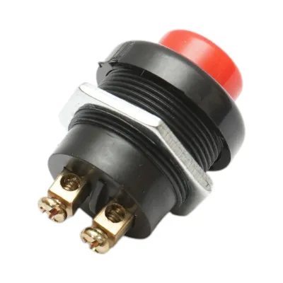 Buton pornire 12V/10A–24V/5A rosu cu 2 pini universal - imagine 3