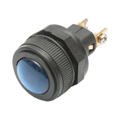 Indicator luminos albastru 12V/10A–24V/5A cu 2 pini universal - imagine 2