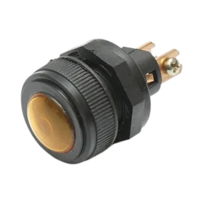 Indicator luminos galben 12V/10A–24V/5A cu 2 pini universal - imagine 2