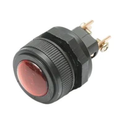 Indicator luminos rosu 12V/10A–24V/5A cu 2 pini universal - imagine 2