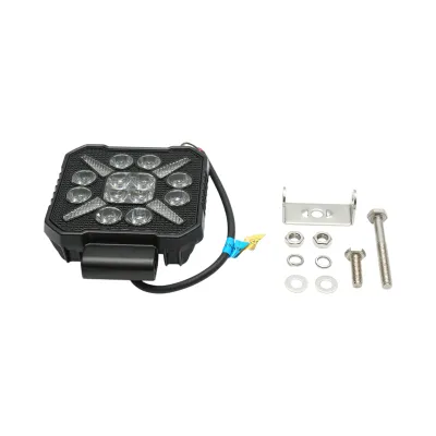 Proiector patrat LED cu DRL 9-36V, 20W alb-galben, carcasa aluminiu 103x105x33mm IP68 Breckner Germany - imagine 2