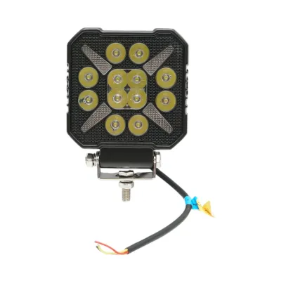 Proiector patrat LED cu DRL 9-36V, 20W alb-galben, carcasa aluminiu 103x105x33mm IP68 Breckner Germany
