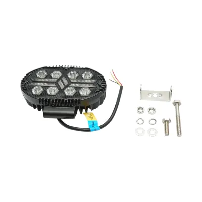 Proiector oval LED cu DRL 9-36V, 19W alb-galben, carcasa aluminiu 140x90x45mm IP68 Breckner Germany - imagine 2