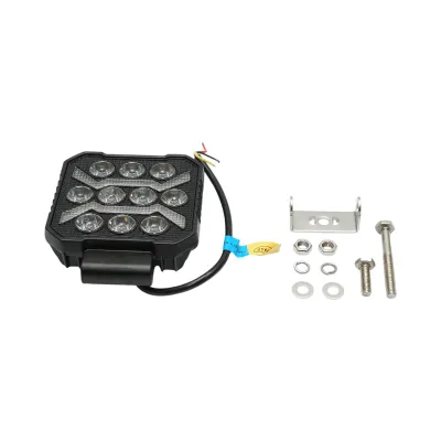 Proiector patrat LED cu DRL 9-36V, 19W alb-galben, carcasa aluminiu 108x108x33mm IP68 Breckner Germany - imagine 2