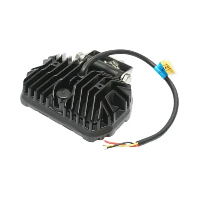 Proiector dreptunghiular LED cu DRL 9-36V, 28W alb-galben, carcasa aluminiu 112x75x45mm IP68 Breckner Germany - imagine 5