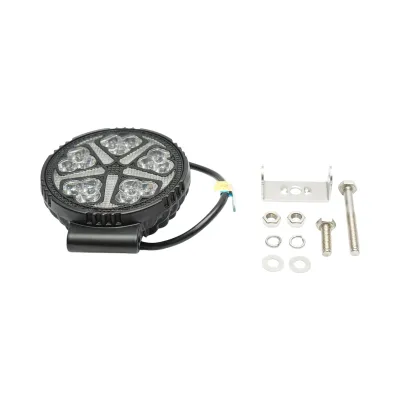 Proiector rotund LED cu DRL 9-36V, 19W alb-galben, carcasa aluminiu 108x108x38mm IP68 Breckner Germany - imagine 2