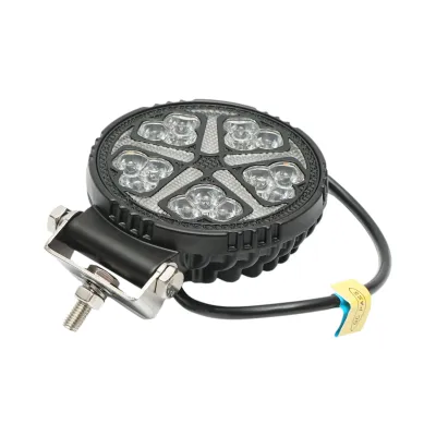 Proiector rotund LED cu DRL 9-36V, 19W alb-galben, carcasa aluminiu 108x108x38mm IP68 Breckner Germany - imagine 4