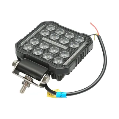 Proiector patrat LED cu DRL 9-36V, 18W alb-galben, carcasa aluminiu 108x108x35mm IP68 Breckner Germany - imagine 4