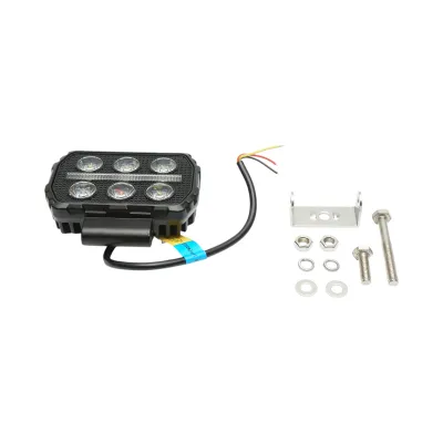 Proiector dreptunghiular LED cu DRL 9-36V, 28W alb-galben, carcasa aluminiu 112x75x45mm IP68 Breckner Germany - imagine 2