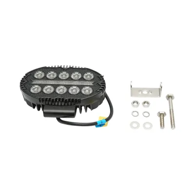 Proiector oval LED cu DRL 9-36V, 22W alb-galben, carcasa aluminiu 140x90x45mm IP68 Breckner Germany - imagine 2