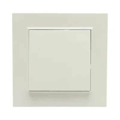 Intrerupator cap scara alb incastrat 220V, 10AX, ABS 80x80mm - imagine 2