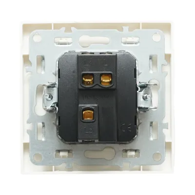 Intrerupator cap scara alb incastrat 220V, 10AX, ABS 80x80mm - imagine 3