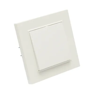 Intrerupator cap scara alb incastrat 220V, 10AX, ABS 80x80mm - imagine 4
