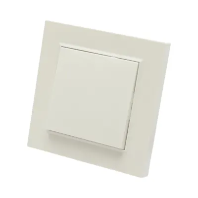 Intrerupator cap scara alb incastrat 220V, 10AX, ABS 80x80mm