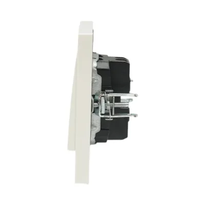 Intrerupator cap scara alb incastrat 220V, 10AX, ABS 80x80mm - imagine 5