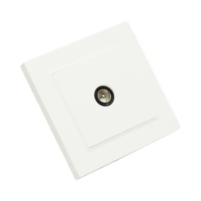 Priza TV de capat alba incastrata ABS 80x80mm - imagine 4