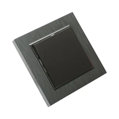 Intrerupator cap scara negru incastrat 220V, 10AX, ABS 80x80mm - imagine 4