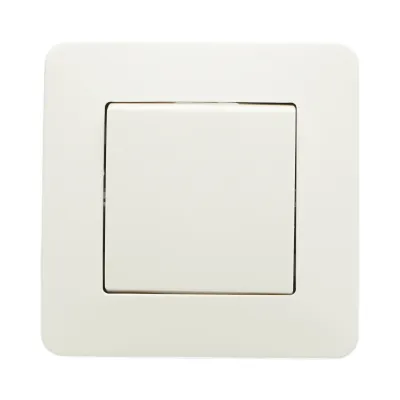 Intrerupator cap scara alb incastrat 220V, 10AX, PC 80x80mm - imagine 2