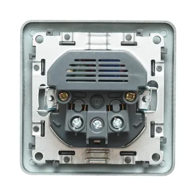 Priza schuko neagra incastrata 220V, 16A, 2xUSB 5V 2.1A, PC 80x80mm - imagine 3