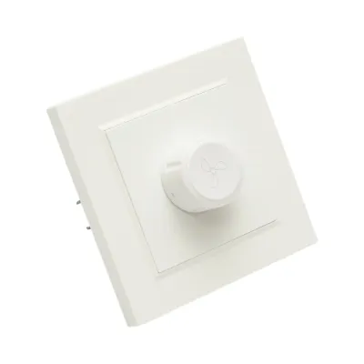 Variator de tensiune ventilator alb incastrat 500W, 220V, ABS 80x80mm - imagine 4