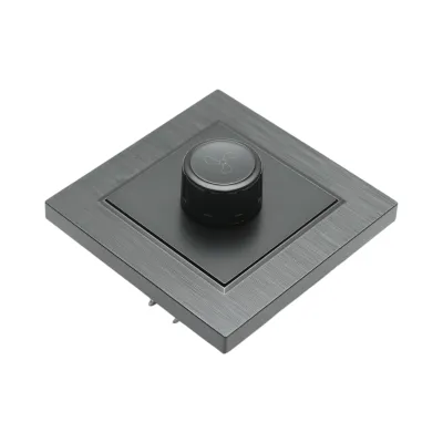 Variator de tensiune ventilator negru incastrat 500W, 220V, ABS 80x80mm - imagine 4