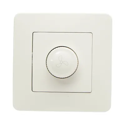 Variator de tensiune ventilator alb incastrat 500W, 220V, PC 80x80mm - imagine 2