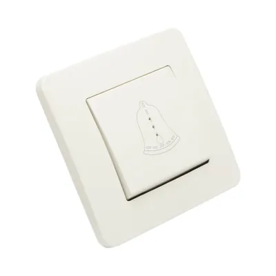 Intrerupator sonerie LED cu revenire alb incastrat 220V, 10AX, PC 80x80mm - imagine 4
